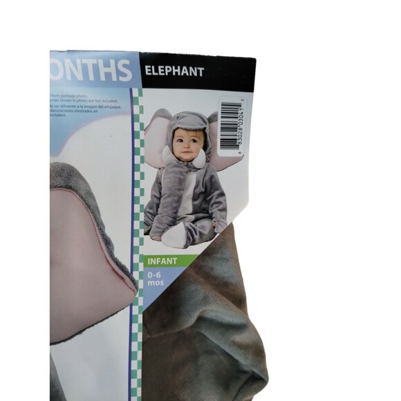 Rubies Infant 0 to 6 Months 2 Piece Noah's Ark Elephant Halloween Costume - Picture 4 of 6